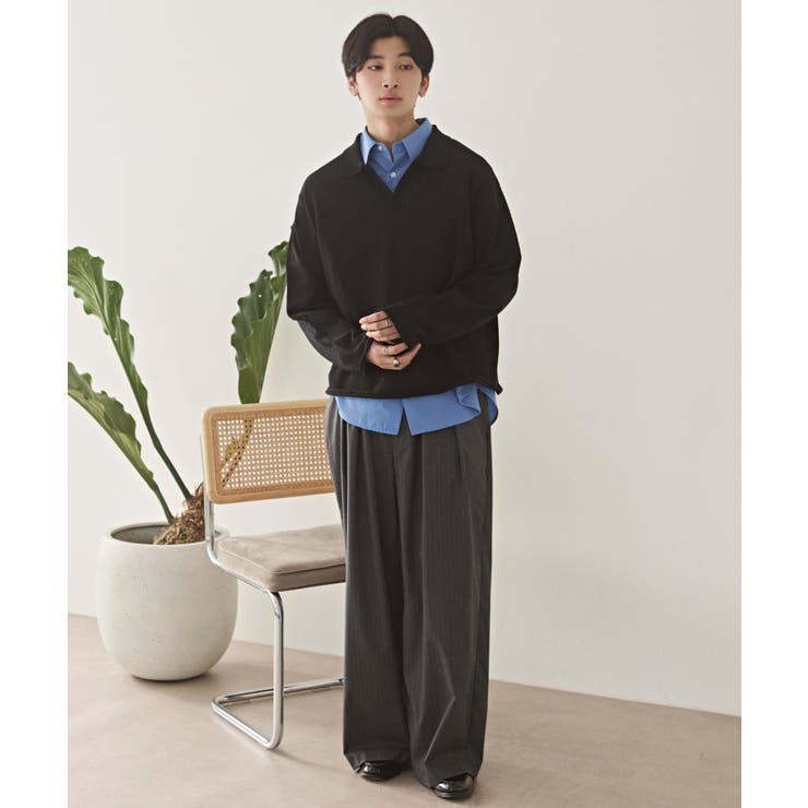 スキッパーニットポロ | WEGO【MEN】 | 詳細画像4 