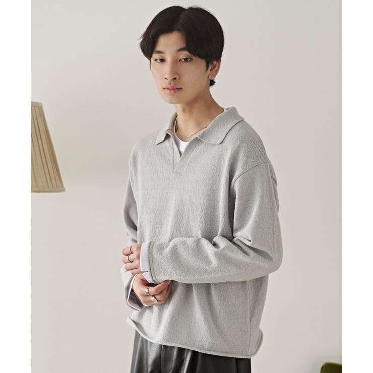スキッパーニットポロ | WEGO【MEN】 | 詳細画像10 