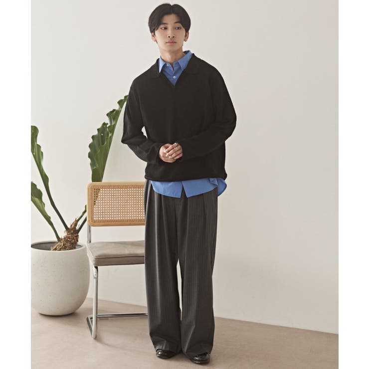 スキッパーニットポロ | WEGO【MEN】 | 詳細画像20 