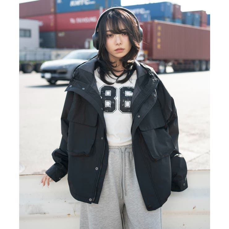 ブラック | フードシェルブルゾン | WEGO【MEN】