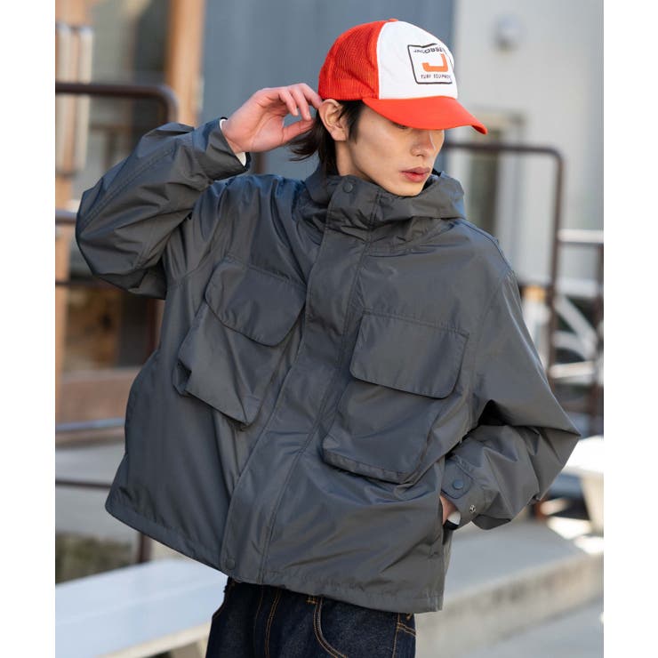 フードシェルブルゾン | WEGO【MEN】 | 詳細画像14 