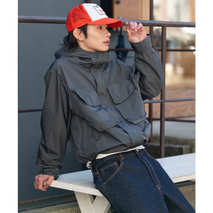 フードシェルブルゾン | WEGO【MEN】 | 詳細画像16 