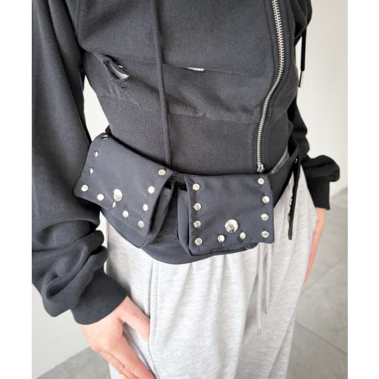 スタッズウエストマークポーチ | WEGO【WOMEN】 | 詳細画像3 