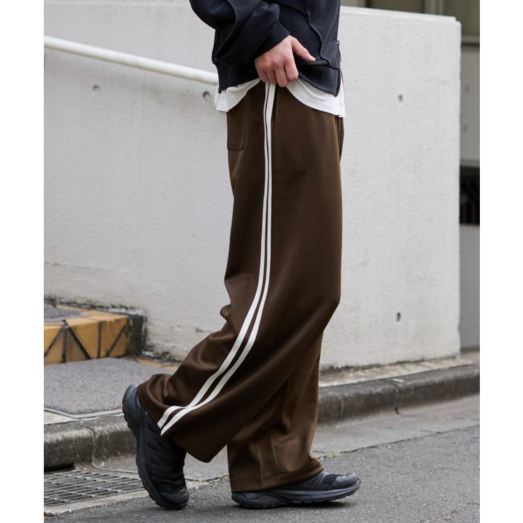 ブラウン | ライントラックパンツ | WEGO【MEN】