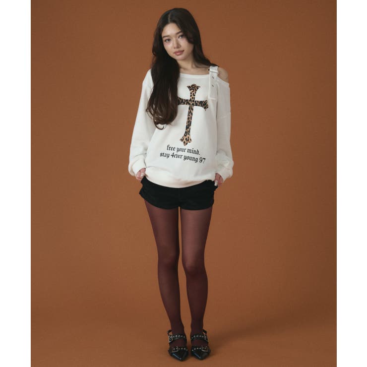 ベルトショルダーグラフィックスウェット | WEGO【WOMEN】 | 詳細画像5 