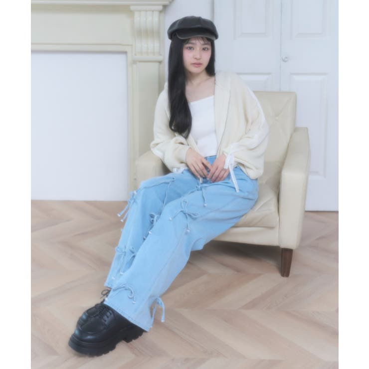 レースリボンニットパーカー | WEGO【WOMEN】 | 詳細画像16 