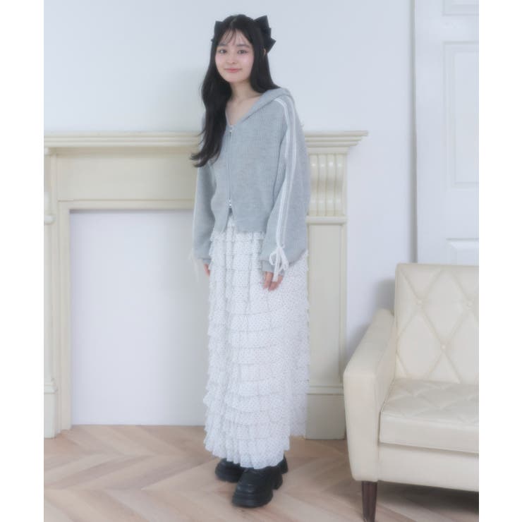 レースリボンニットパーカー | WEGO【WOMEN】 | 詳細画像22 