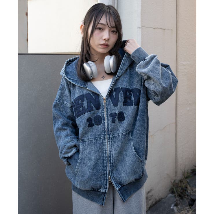 カレッジロゴBIGZIPパーカー | WEGO【WOMEN】 | 詳細画像9 