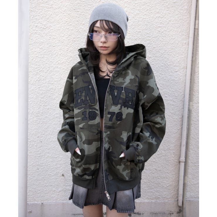 カレッジロゴBIGZIPパーカー | WEGO【WOMEN】 | 詳細画像14 