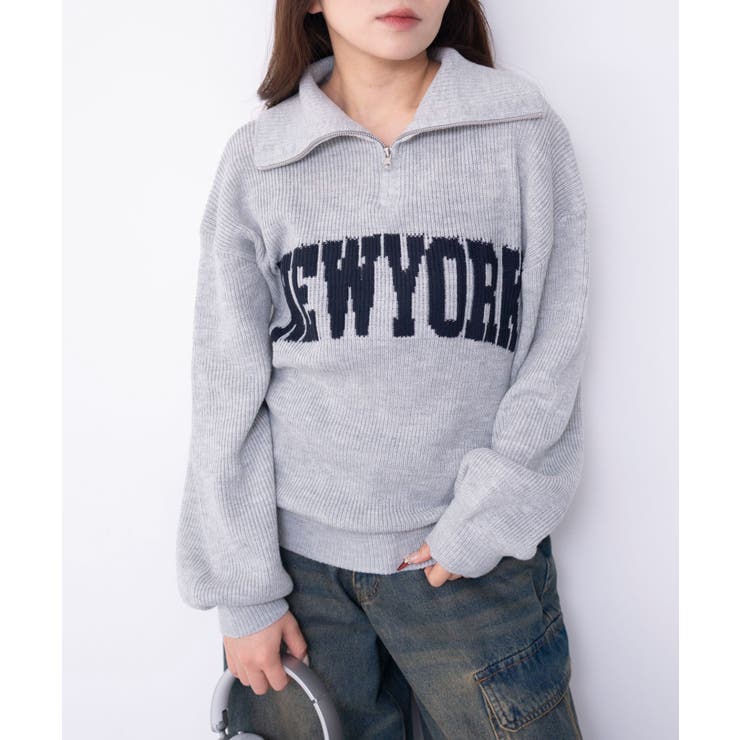 NEWYORKハーフジップニット | WEGO【WOMEN】 | 詳細画像16 