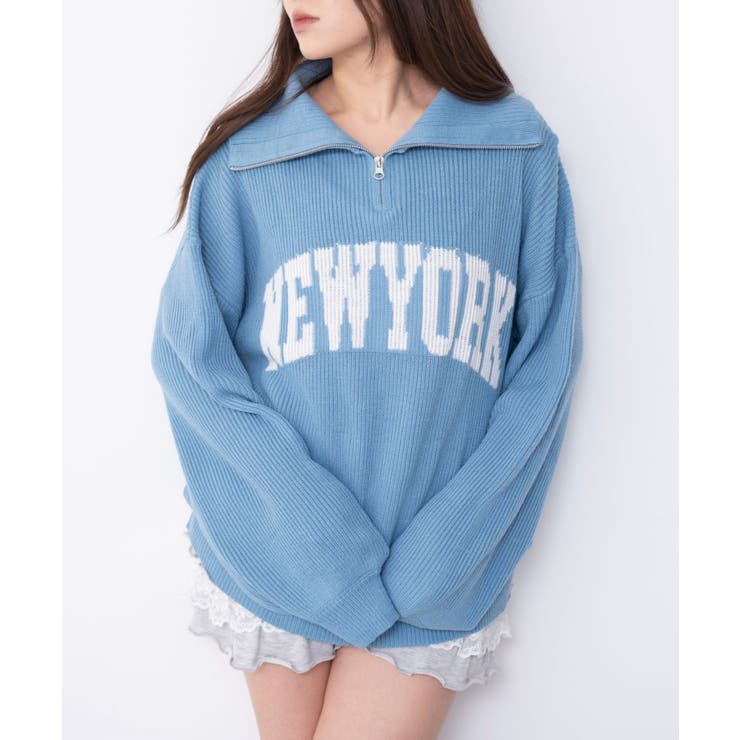 NEWYORKハーフジップニット | WEGO【WOMEN】 | 詳細画像18 