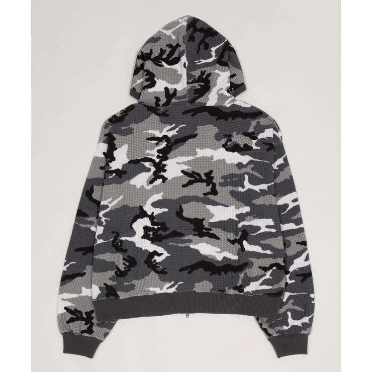 ワッフルグラフィックカットZIPパーカー | WEGO【MEN】 | 詳細画像39 