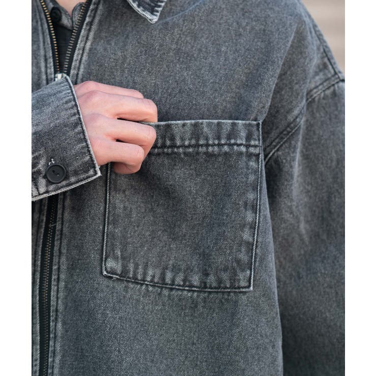 デニムシャツジャケット | WEGO【MEN】 | 詳細画像5 