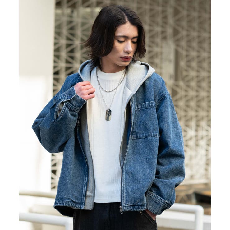 デニムシャツジャケット | WEGO【MEN】 | 詳細画像9 