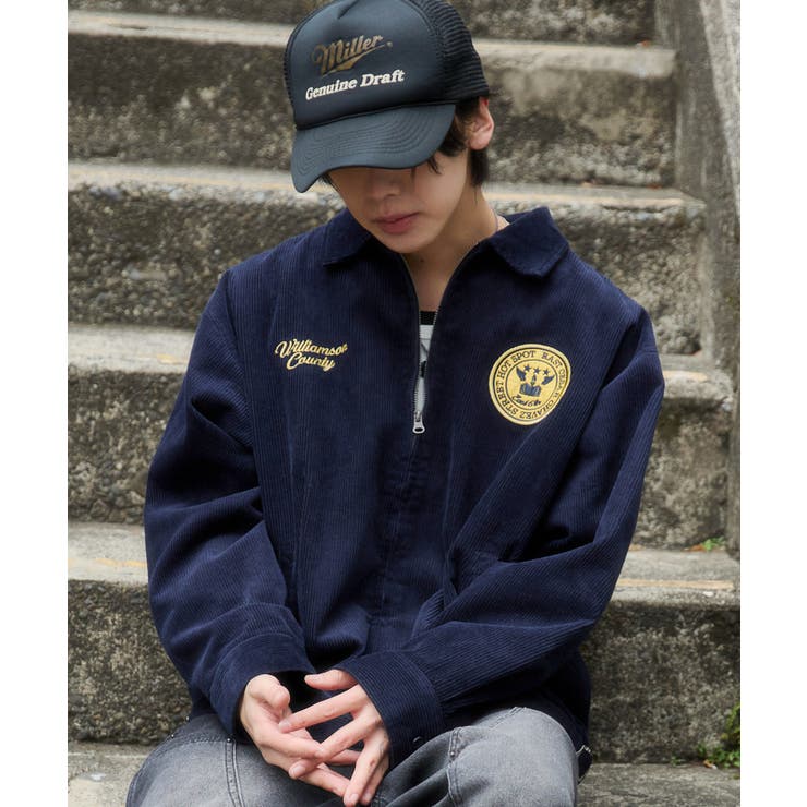 コーデュロイグラフィックジャケット[品番：WG010097860]｜WEGO【MEN