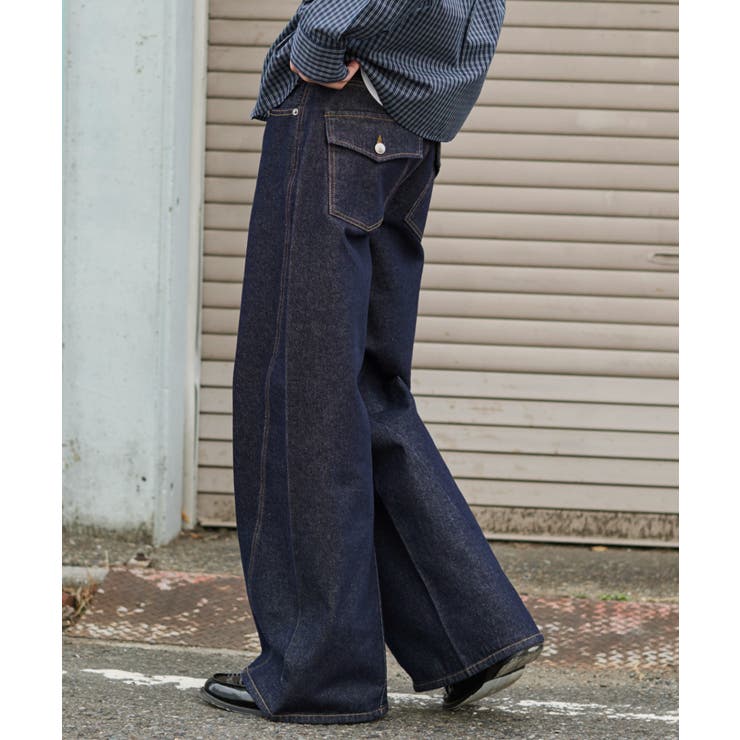カバーフィットフラップデニムパンツ | WEGO【MEN】 | 詳細画像11 