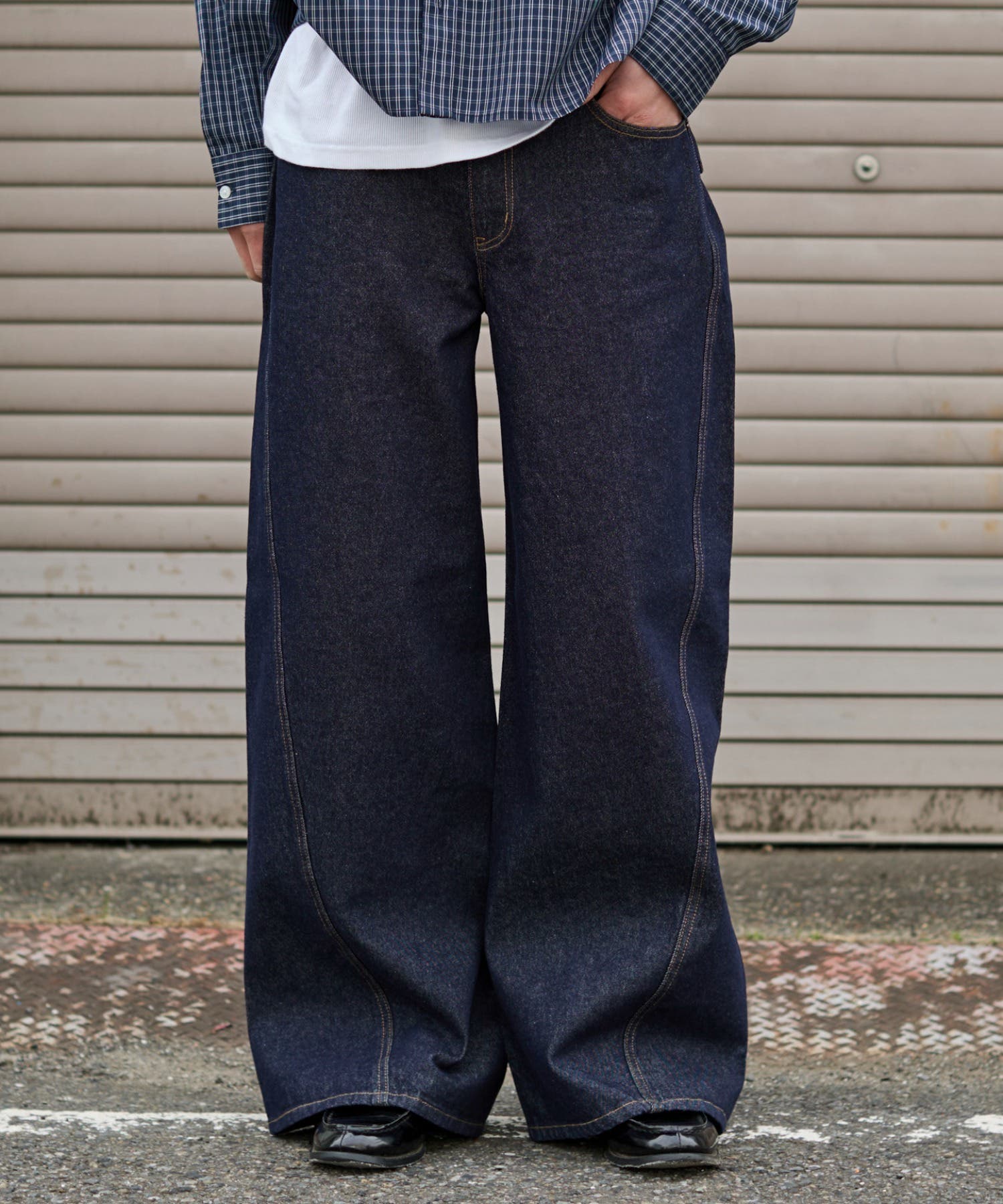 カバーフィットフラップデニムパンツ | WEGO【MEN】 | 詳細画像15 