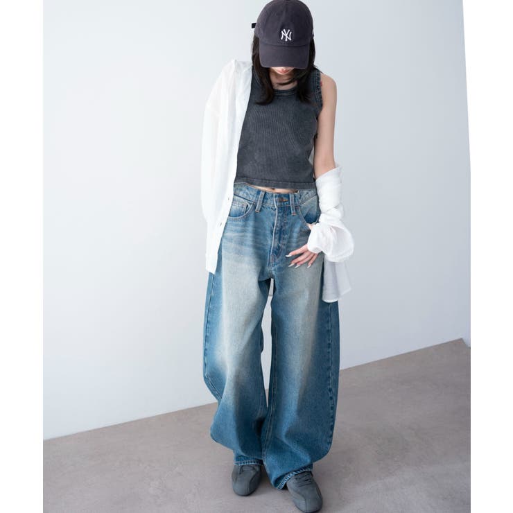 ワイドカーブデニムパンツ | WEGO【WOMEN】 | 詳細画像3 