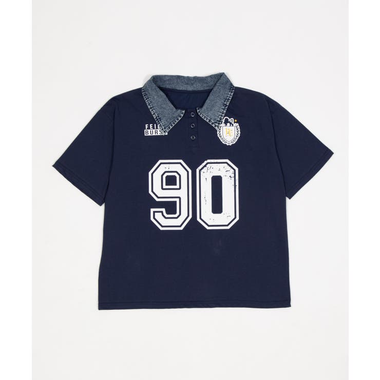 デニム襟付きロゴT | WEGO【WOMEN】 | 詳細画像17 