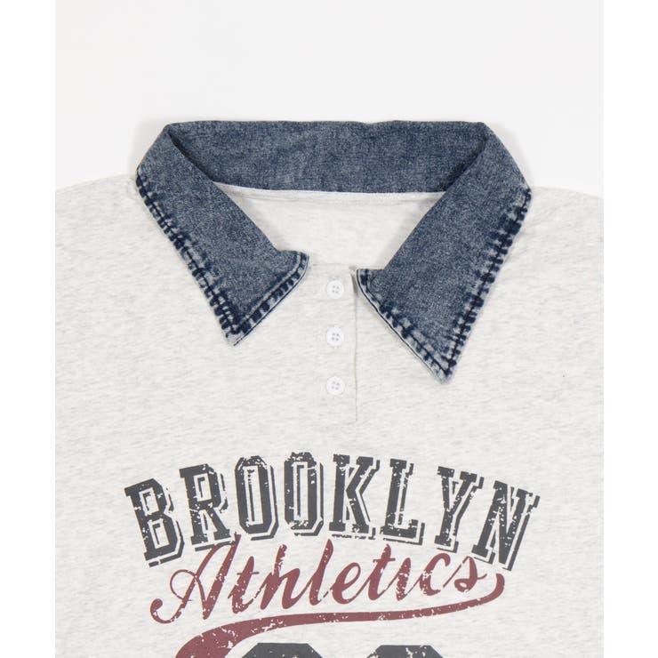 デニム襟付きロゴT | WEGO【WOMEN】 | 詳細画像20 