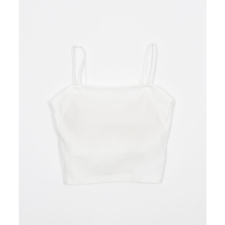 ホワイト | なちゅ盛れ2WAYカップインショートキャミ | WEGO【WOMEN】