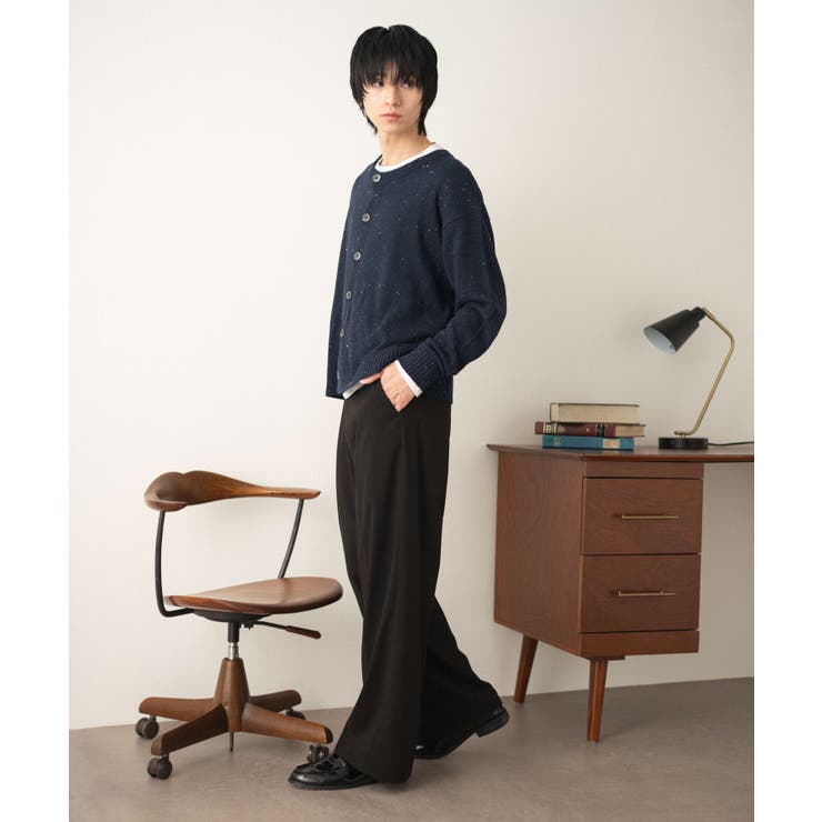 ネップクルーネックカーディガン | WEGO【MEN】 | 詳細画像13 