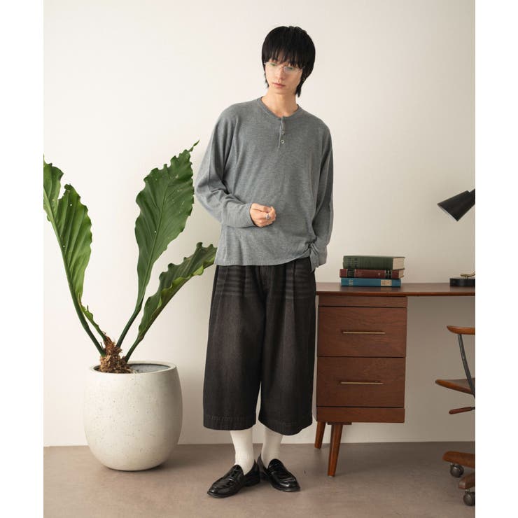 クロップドワイドデニムパンツ | WEGO【MEN】 | 詳細画像19 