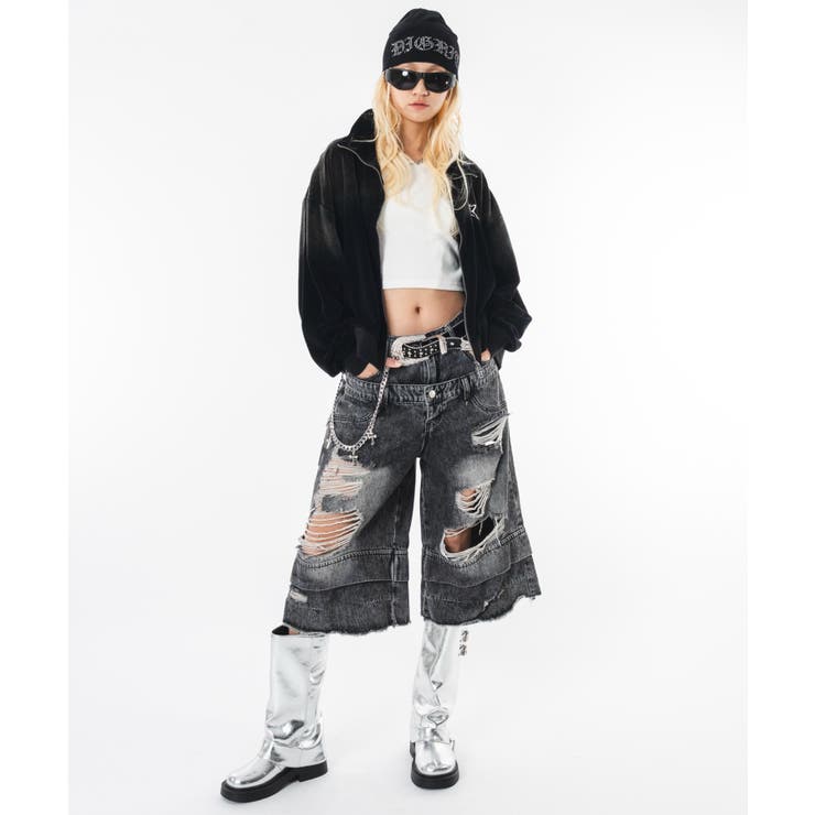 ブリーチロゴベロアトラックジャケット | WEGO【MEN】 | 詳細画像7 