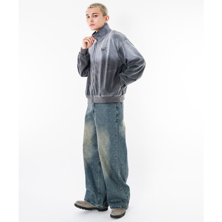 ブリーチロゴベロアトラックジャケット | WEGO【MEN】 | 詳細画像14 