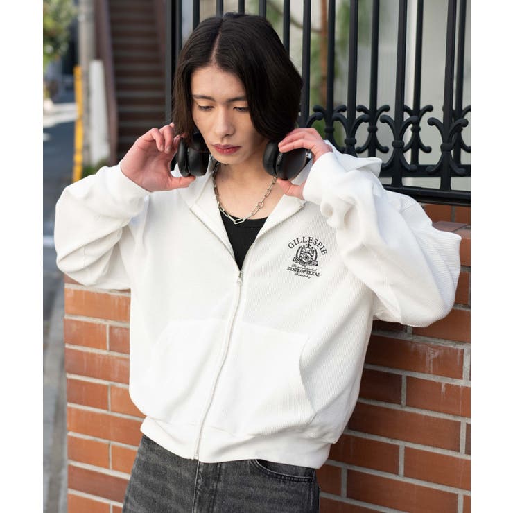 ワッフルZIPパーカー | WEGO【MEN】 | 詳細画像5 