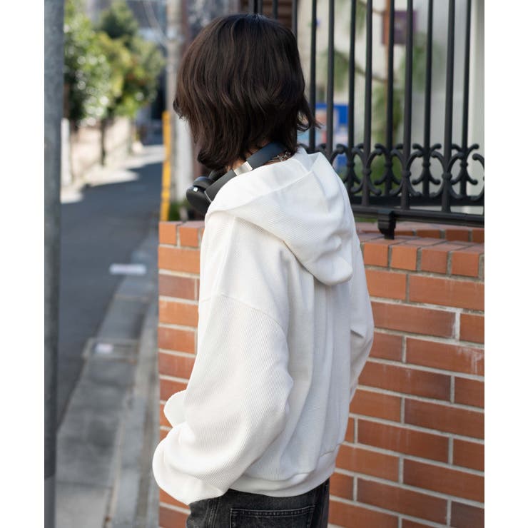 ワッフルZIPパーカー | WEGO【MEN】 | 詳細画像8 