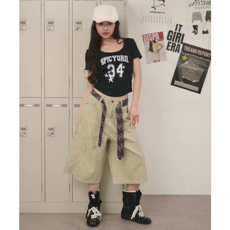 スタッズネックナンバーロゴT | WEGO【WOMEN】 | 詳細画像5 