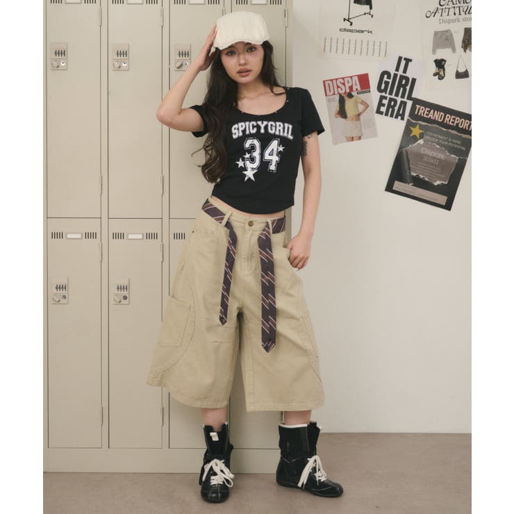 スタッズネックナンバーロゴT | WEGO【WOMEN】 | 詳細画像12 