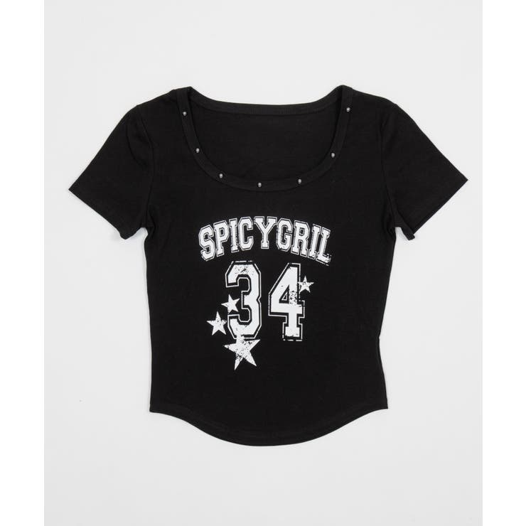 スタッズネックナンバーロゴT | WEGO【WOMEN】 | 詳細画像14 