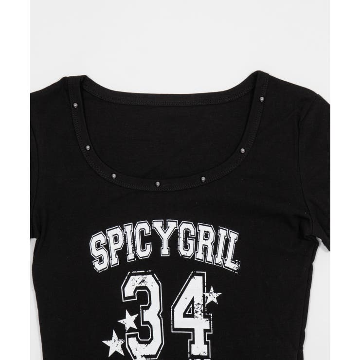 スタッズネックナンバーロゴT | WEGO【WOMEN】 | 詳細画像16 