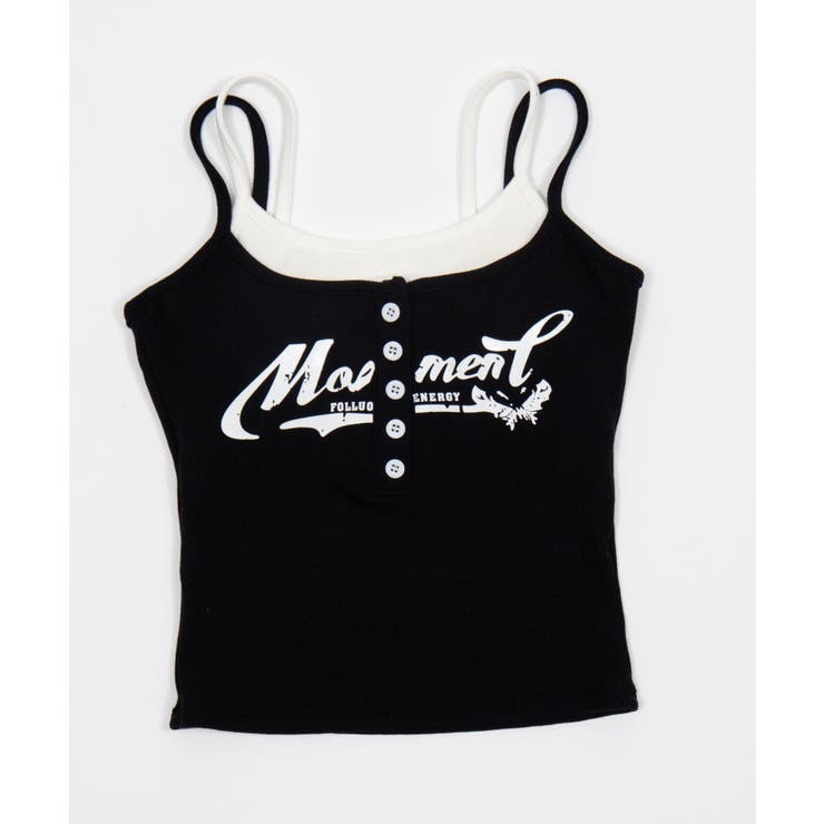 レイヤードロゴボタンキャミ | WEGO【WOMEN】 | 詳細画像8 