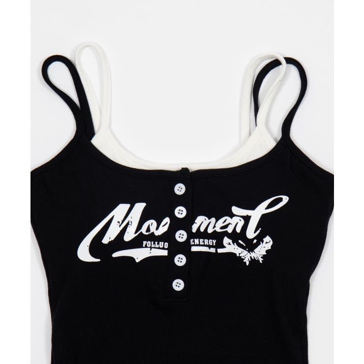 レイヤードロゴボタンキャミ | WEGO【WOMEN】 | 詳細画像10 