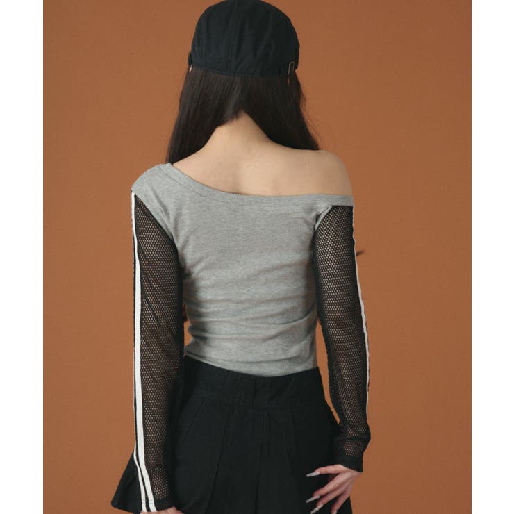 メッシュスリーブワンショルダー | WEGO【WOMEN】 | 詳細画像4 