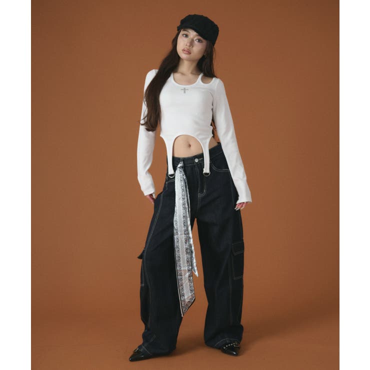 クロスデザインガータートップ | WEGO【WOMEN】 | 詳細画像8 