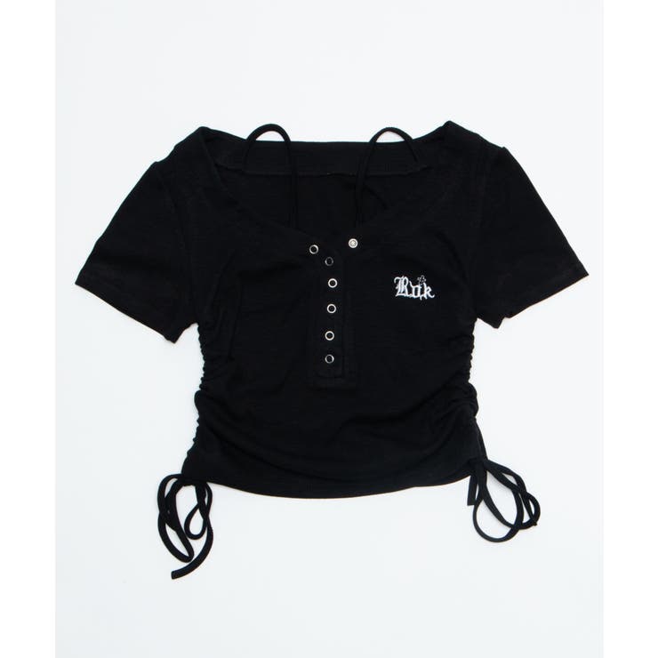 ヘンリーネックロゴ刺繍T | WEGO【WOMEN】 | 詳細画像13 