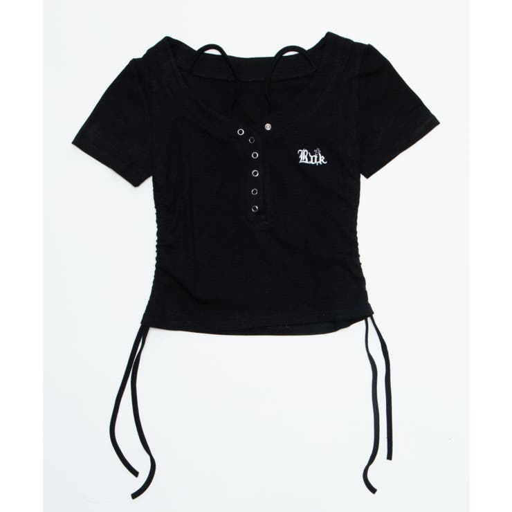 ヘンリーネックロゴ刺繍T | WEGO【WOMEN】 | 詳細画像14 