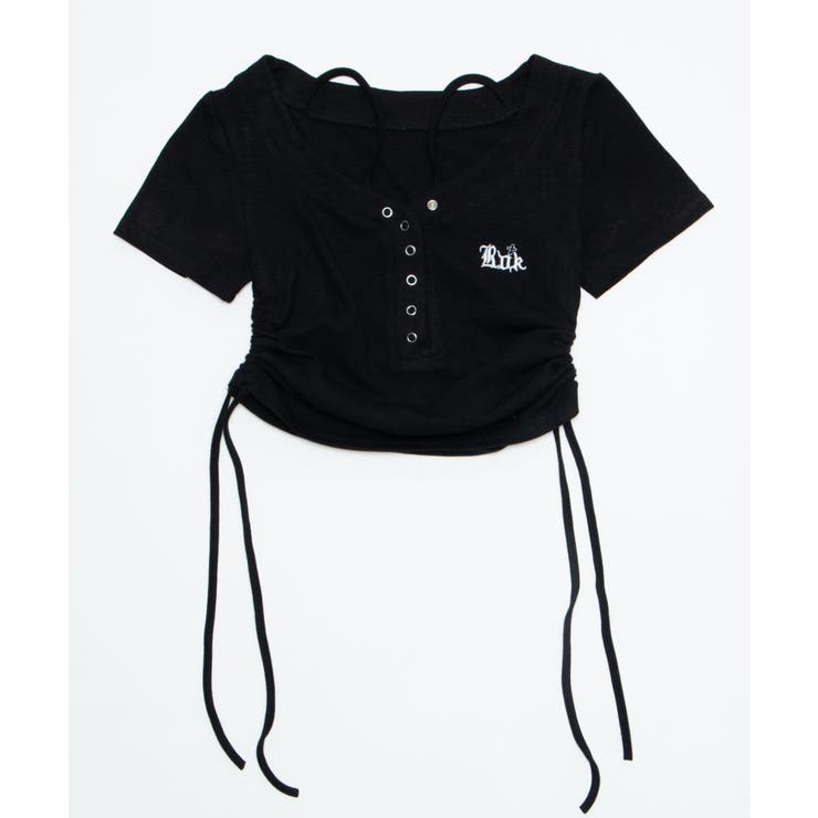 ヘンリーネックロゴ刺繍T | WEGO【WOMEN】 | 詳細画像20 