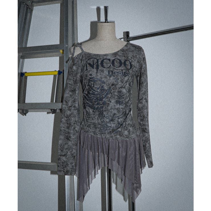 ゴシックローズイレヘムトップ | WEGO【WOMEN】 | 詳細画像2 