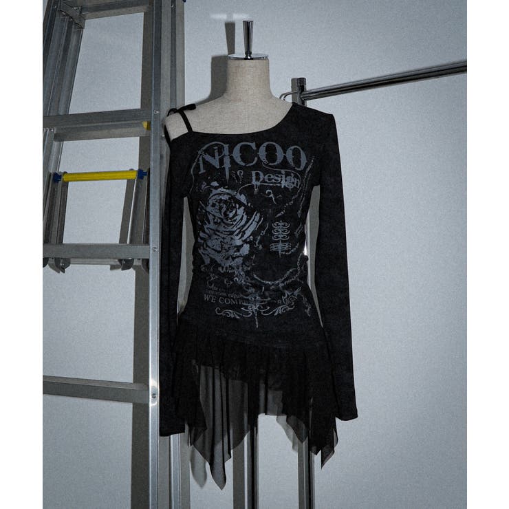 ゴシックローズイレヘムトップ | WEGO【WOMEN】 | 詳細画像3 