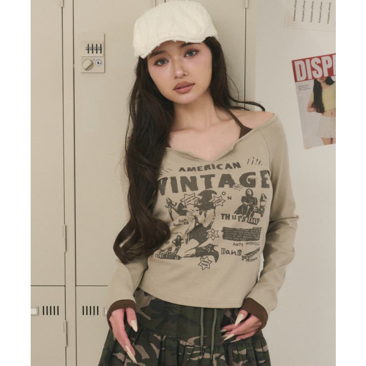 ベージュ | キャミレイヤードグランジトップ | WEGO【WOMEN】