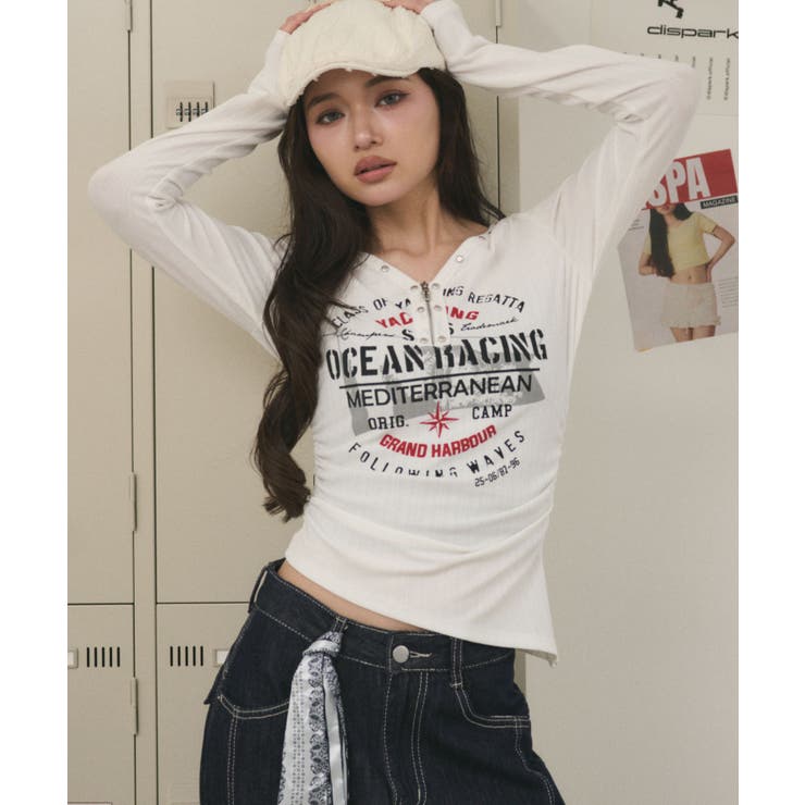 スタッズジップVネックT | WEGO【WOMEN】 | 詳細画像6 