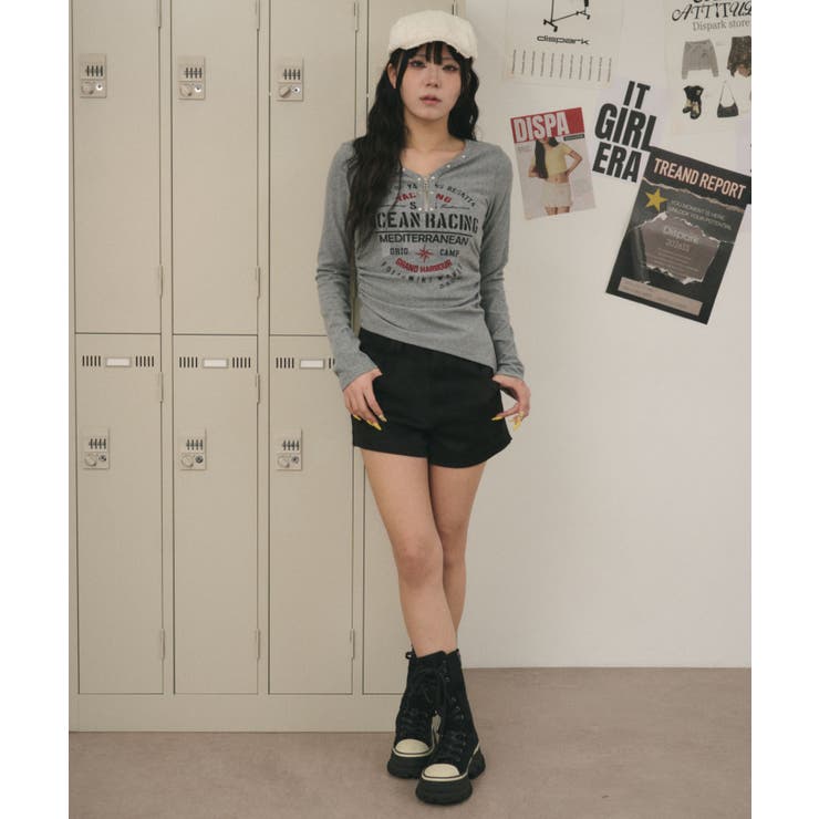 スタッズジップVネックT | WEGO【WOMEN】 | 詳細画像11 