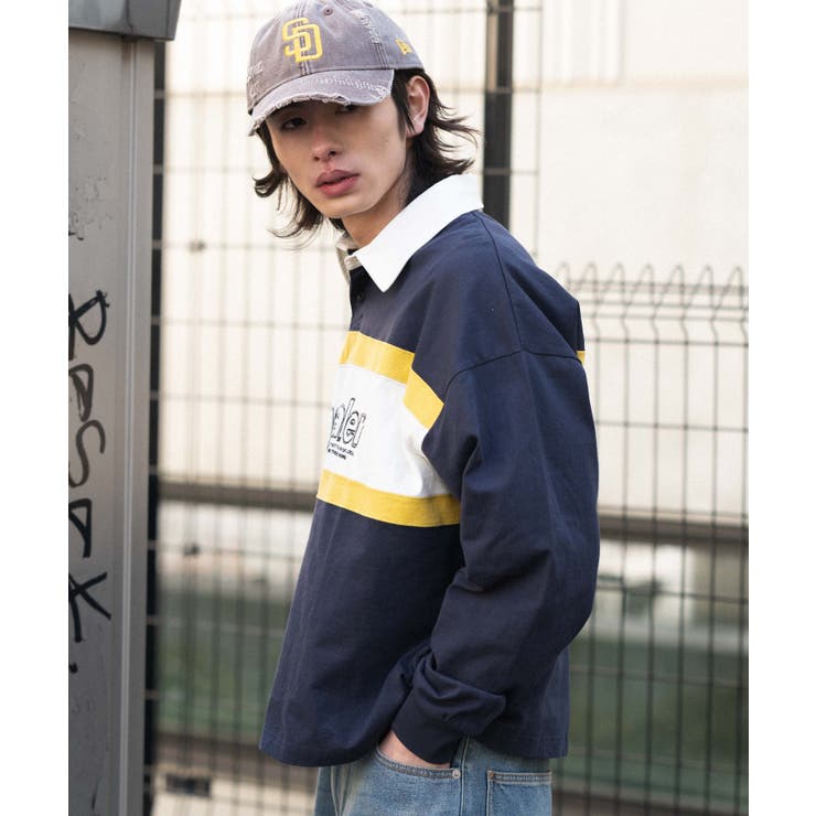 ステッチロゴラガーシャツ | WEGO【MEN】 | 詳細画像8 