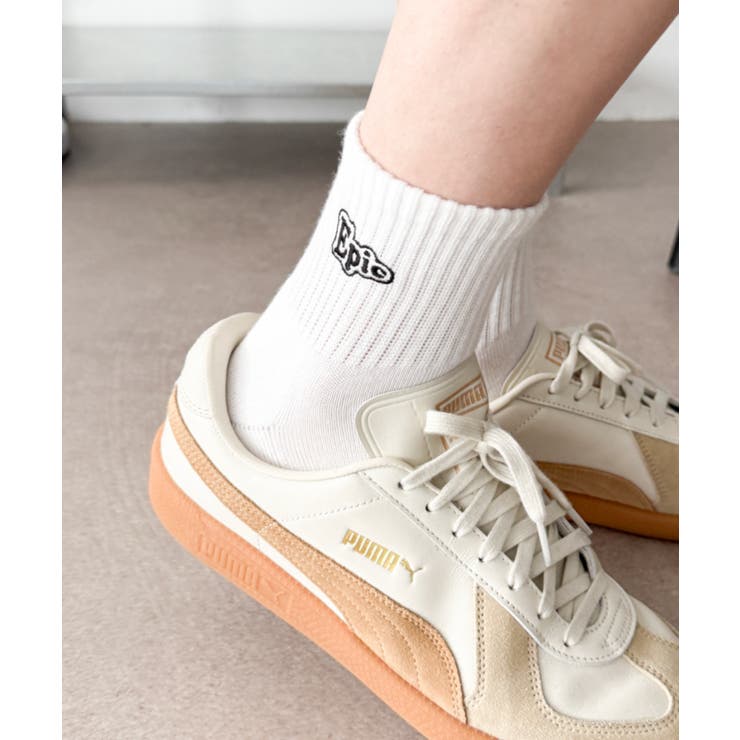 Epic刺繍ロゴアンクルパイルソックス | WEGO【MEN】 | 詳細画像2 