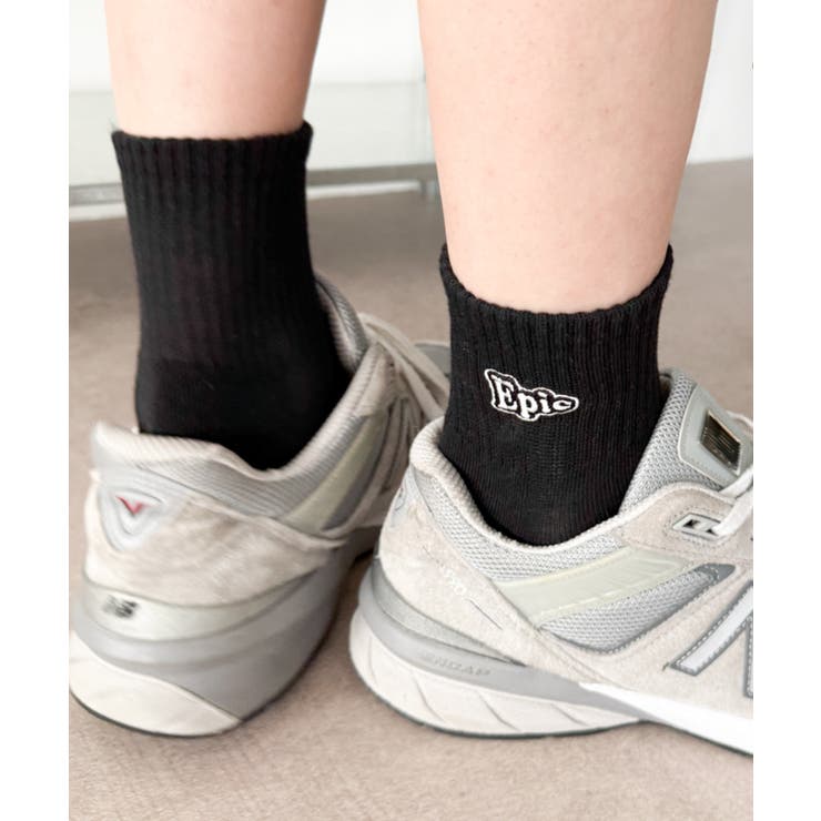 Epic刺繍ロゴアンクルパイルソックス | WEGO【MEN】 | 詳細画像6 